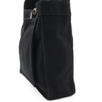 Hermes Marwari PM Shoulder Bag Canvas Leather Black Dark Brown — view 5