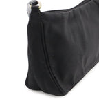 Prada Triangle Logo Shoulder Bag Nylon Leather Nero Black with Mirror Overseas — view 6