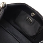 Prada Triangle Logo Shoulder Bag Nylon Leather Nero Black with Mirror Overseas — view 7