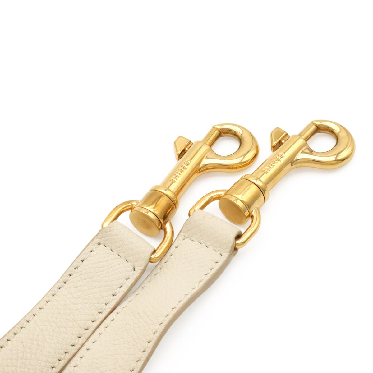 Celine Belt Bag Micro 2-Way Crossbody Calfskin Leather Ivory Gold — view 6
