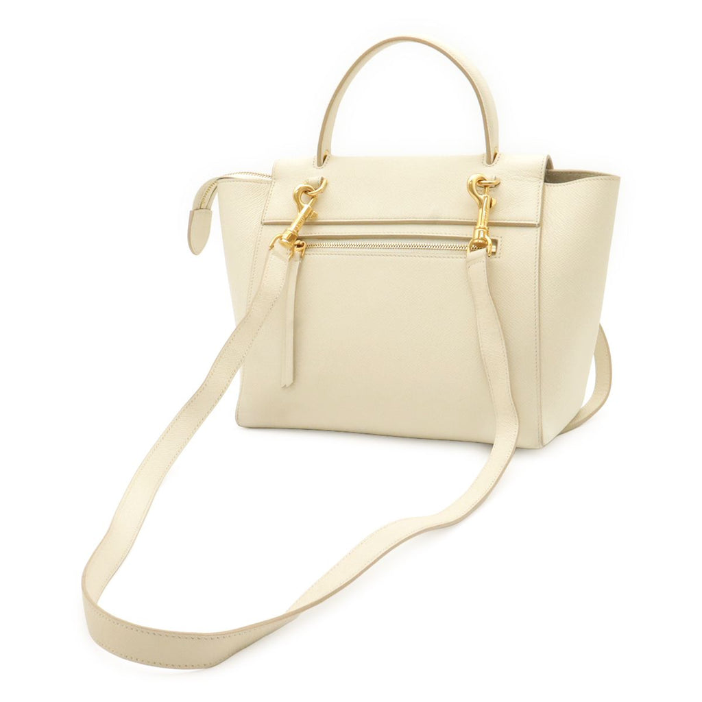 Celine Belt Bag Micro 2-Way Crossbody Calfskin Leather Ivory Gold — view 2