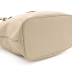 Loewe Anagram Amazona Justa Tote Leather Light Beige Silver — view 7