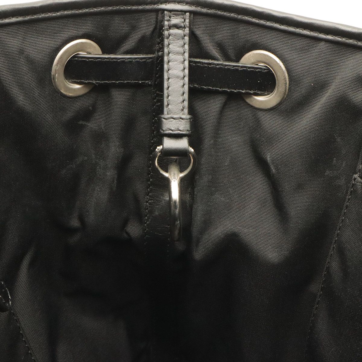 Dior Cannage Panarea Tote Shoulder Bag Black Silver — view 6