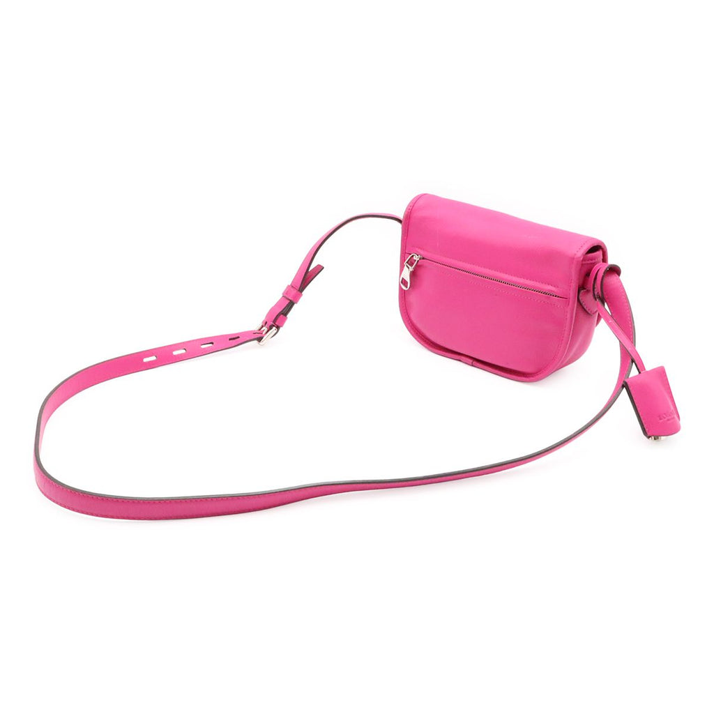Loewe Heritage Logo Shoulder Bag Pochette Crossbody Leather Pink Gold 377.79.753 — view 2