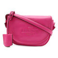 Loewe Heritage Logo Shoulder Bag Pochette Crossbody Leather Pink Gold 377.79.753