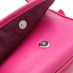 Loewe Heritage Logo Shoulder Bag Pochette Crossbody Leather Pink Gold 377.79.753 — view 5