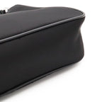 Prada Triangle Logo Re Edition Mini Bag Pouch Nylon Nero Black Silver — view 7