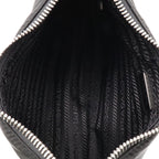 Prada Triangle Logo Re Edition Chain 2-Way Shoulder Bag Nylon Nero Black Pouch — view 6