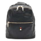 Fendi Backpack Leather Black Silver