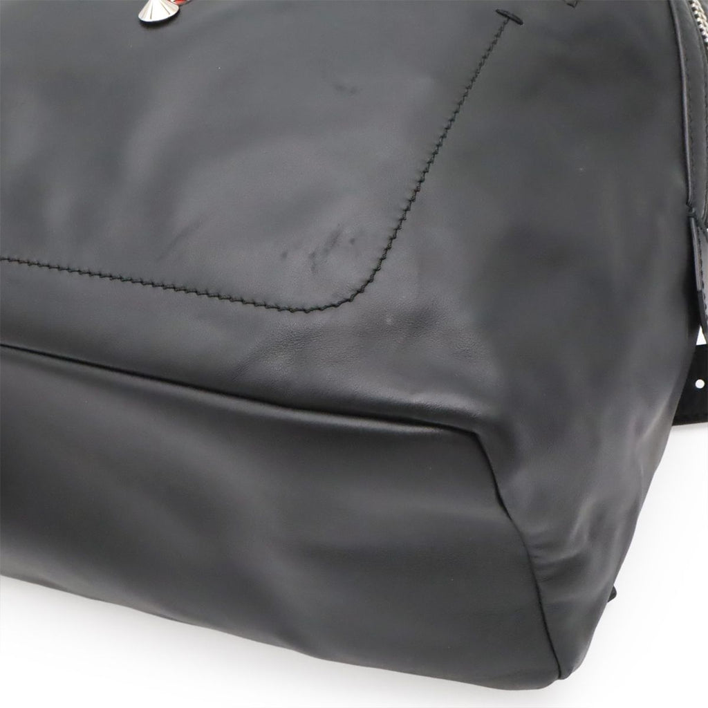Fendi Backpack Leather Black Silver — view 3