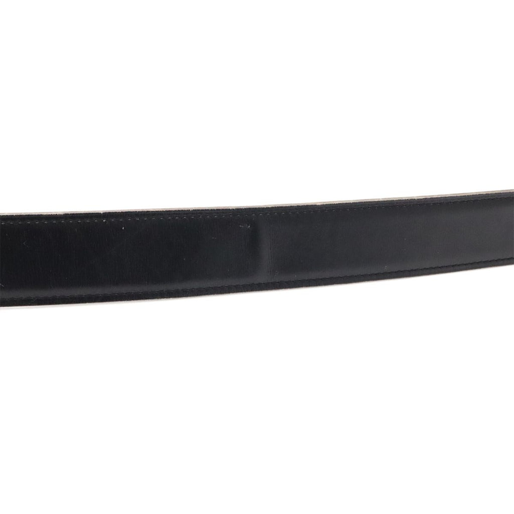 Hermes Belt Buckle Reversible Box Calf Veau Epsom Black Brown Silver 70 — view 5