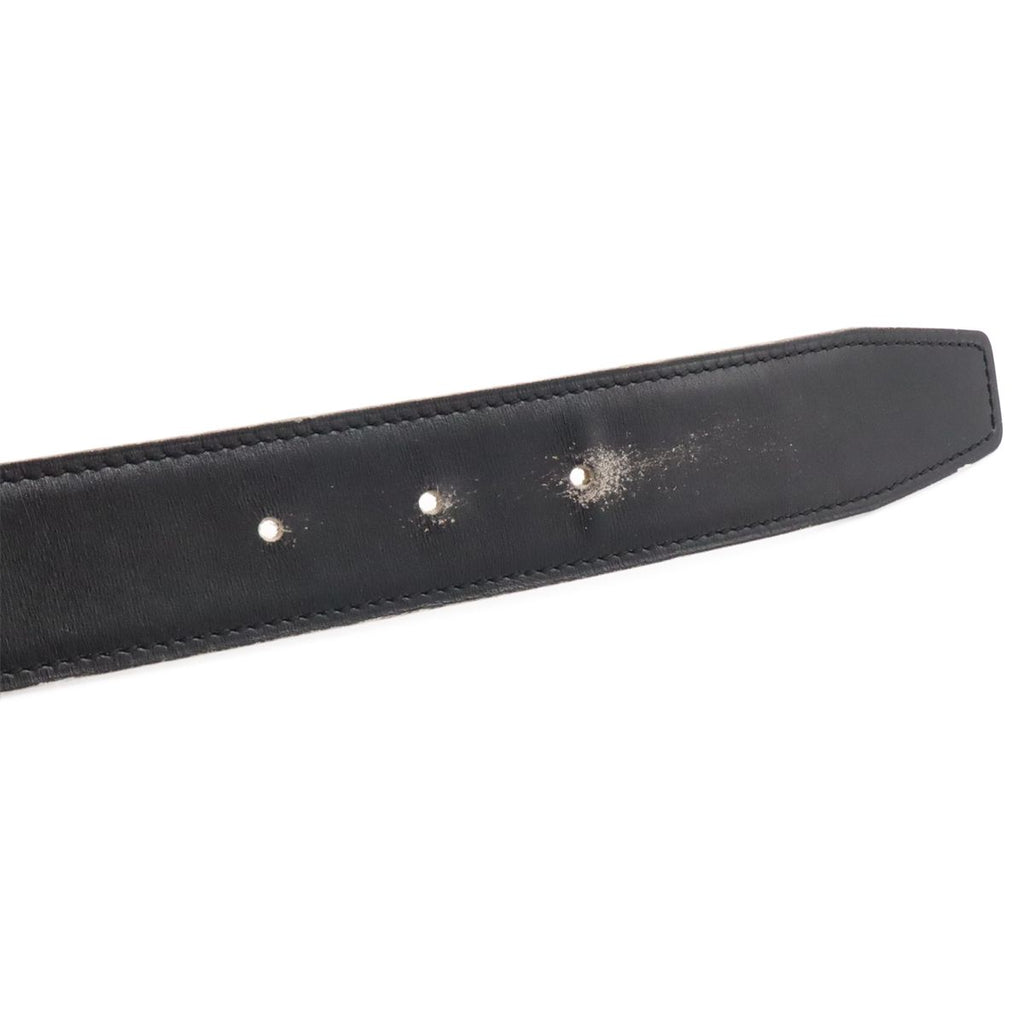 Hermes Belt Buckle Reversible Box Calf Veau Epsom Black Brown Silver 70 — view 6