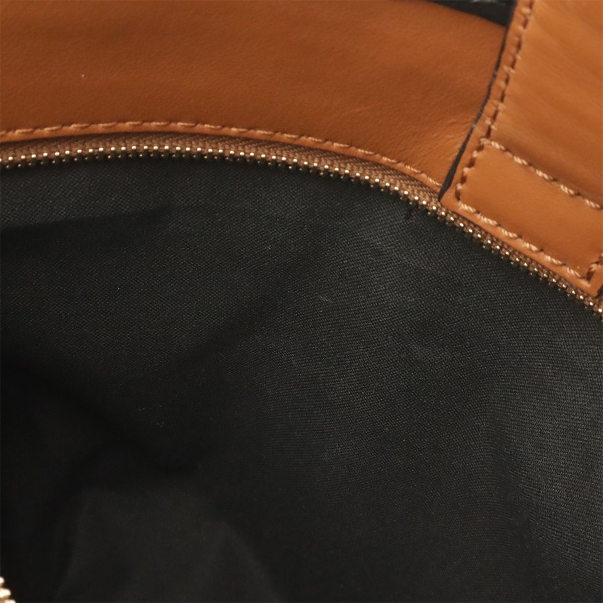 Fendi Run Away Small Shoulder Bag 2-Way Leather Brown Black Gold Silver — view 8