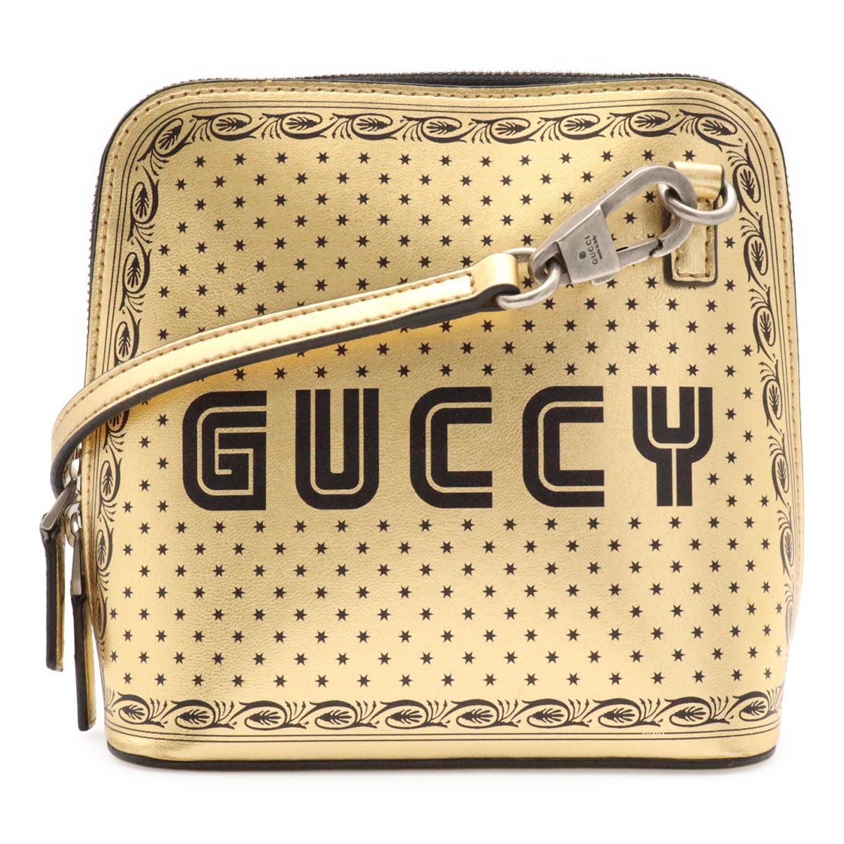 Gucci Guccy Sega Collaboration Star Shoulder Bag Pochette 2-Way Pouch Leather