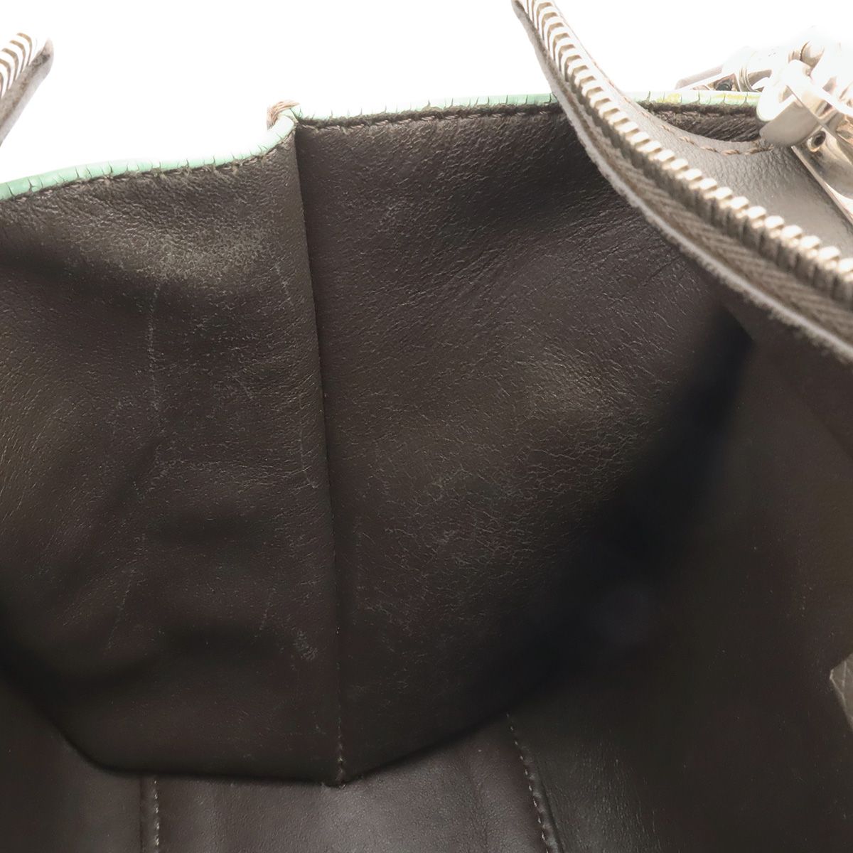 Fendi Petit Mini Bag 2-Way Leather Gray Silver — view 7