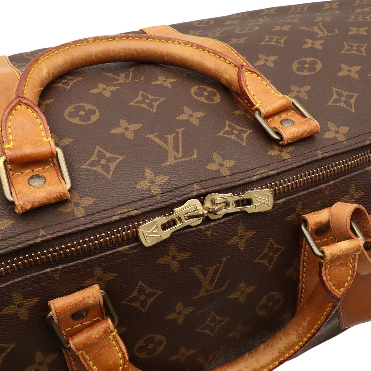 Louis Vuitton Monogram Keepall Bandouliere 60 Boston Bag Purse 2-Way — view 6