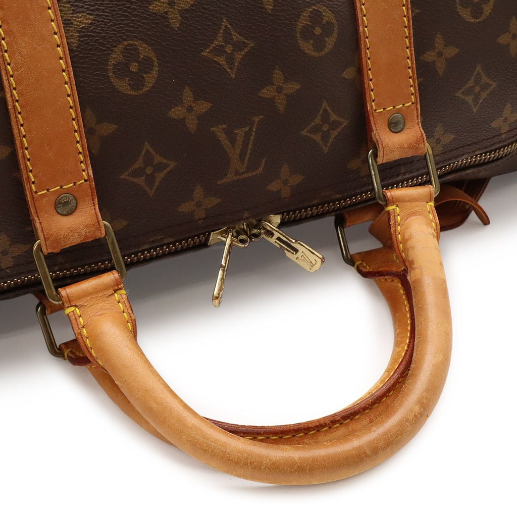 Louis Vuitton Monogram Keepall Bandouliere 60 Boston Bag Purse 2-Way — view 5