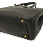 Prada Galleria Triangle Tote Saffiano Leather Nero Black Gold — view 3