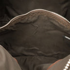 Hermes Acapulco PM Tote Nylon Leather Dark Brown Silver — view 9