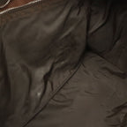 Hermes Acapulco PM Tote Nylon Leather Dark Brown Silver — view 8