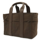 Hermes Acapulco PM Tote Nylon Leather Dark Brown Silver — view 2