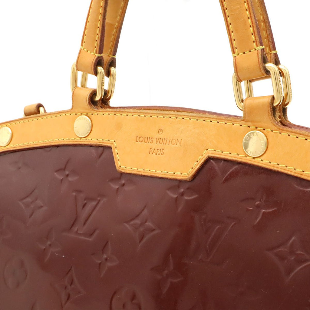Louis Vuitton Monogram Vernis Blair MM Tote Enamel Rouge Fauvist — view 9