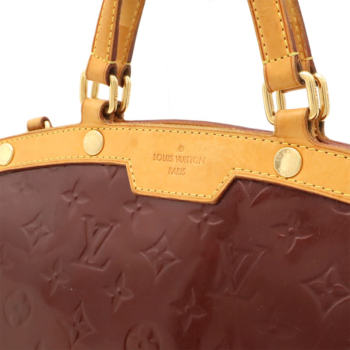 Louis Vuitton Monogram Vernis Blair MM Tote Enamel Rouge Fauvist — view 9