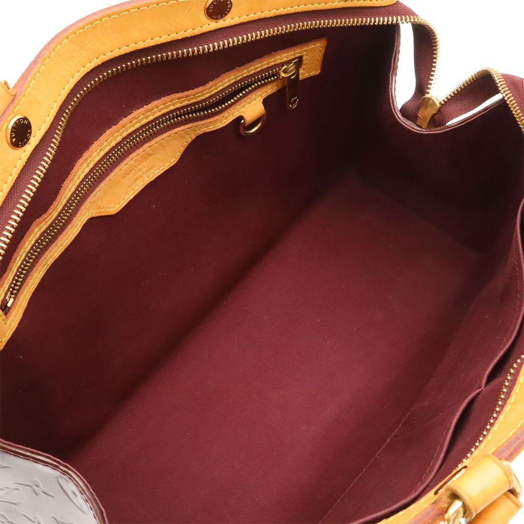 Louis Vuitton Monogram Vernis Blair MM Tote Enamel Rouge Fauvist — view 6