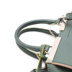 Fendi Petit Mini Bag 2-Way Leather Green Gray Multicolor Silver — view 4