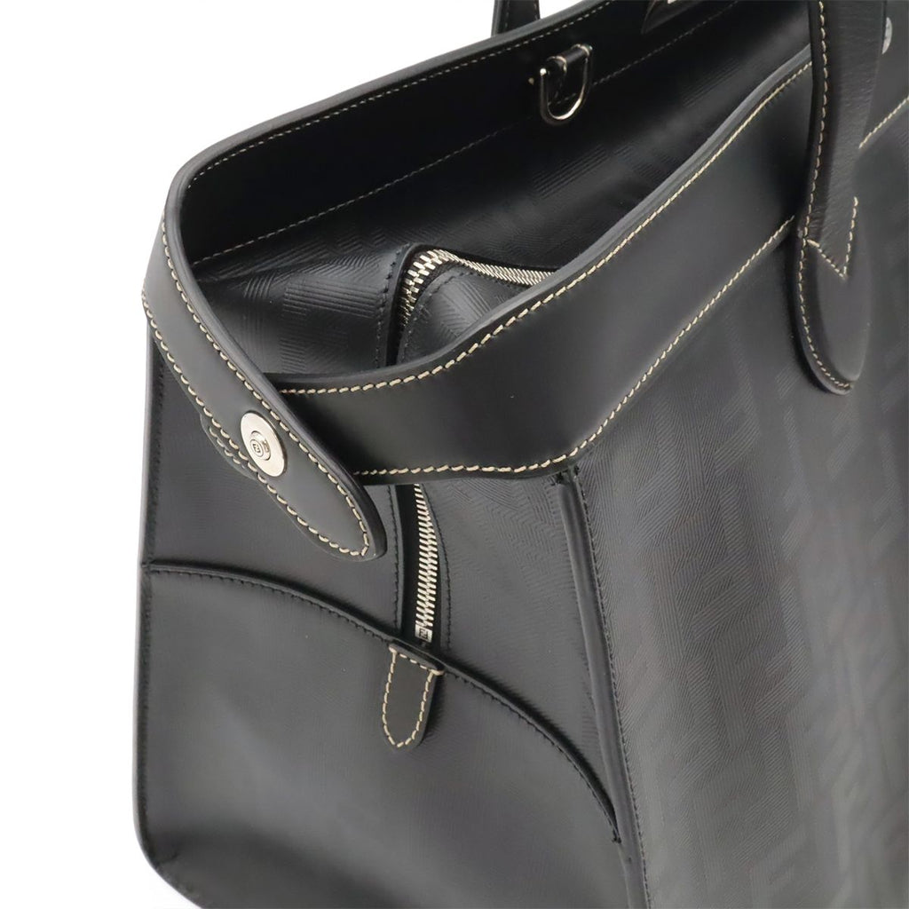 Fendi Peekaboo IC You Forty 8 Tote Large Leather Black Silver Shoulder Pouch — view 8
