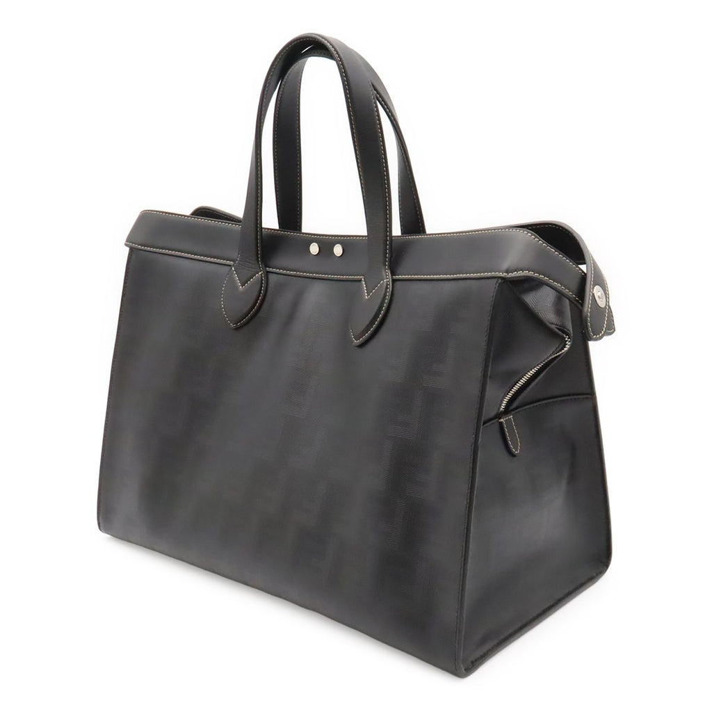 Fendi Peekaboo IC You Forty 8 Tote Large Leather Black Silver Shoulder Pouch — view 2