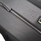 Loewe Convertible Backpack Small Shoulder Bag Nylon Leather Black Silver — view 9