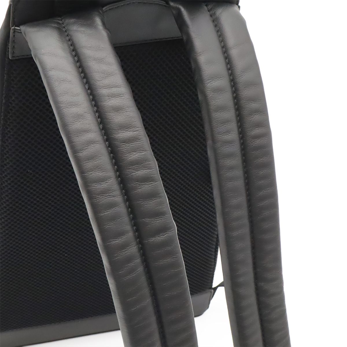 Loewe Convertible Backpack Small Shoulder Bag Nylon Leather Black Silver — view 4