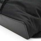 Loewe Convertible Backpack Small Shoulder Bag Nylon Leather Black Silver — view 3