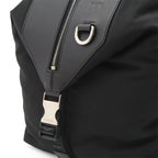 Loewe Convertible Backpack Small Shoulder Bag Nylon Leather Black Silver — view 8