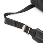 Loewe Convertible Backpack Small Shoulder Bag Nylon Leather Black Silver — view 5