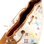 Louis Vuitton Monogram Multicolor Petit Noe Shoulder Bag Drawstring Blanc White — view 8