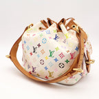 Louis Vuitton Monogram Multicolor Petit Noe Shoulder Bag Drawstring Blanc White — view 2