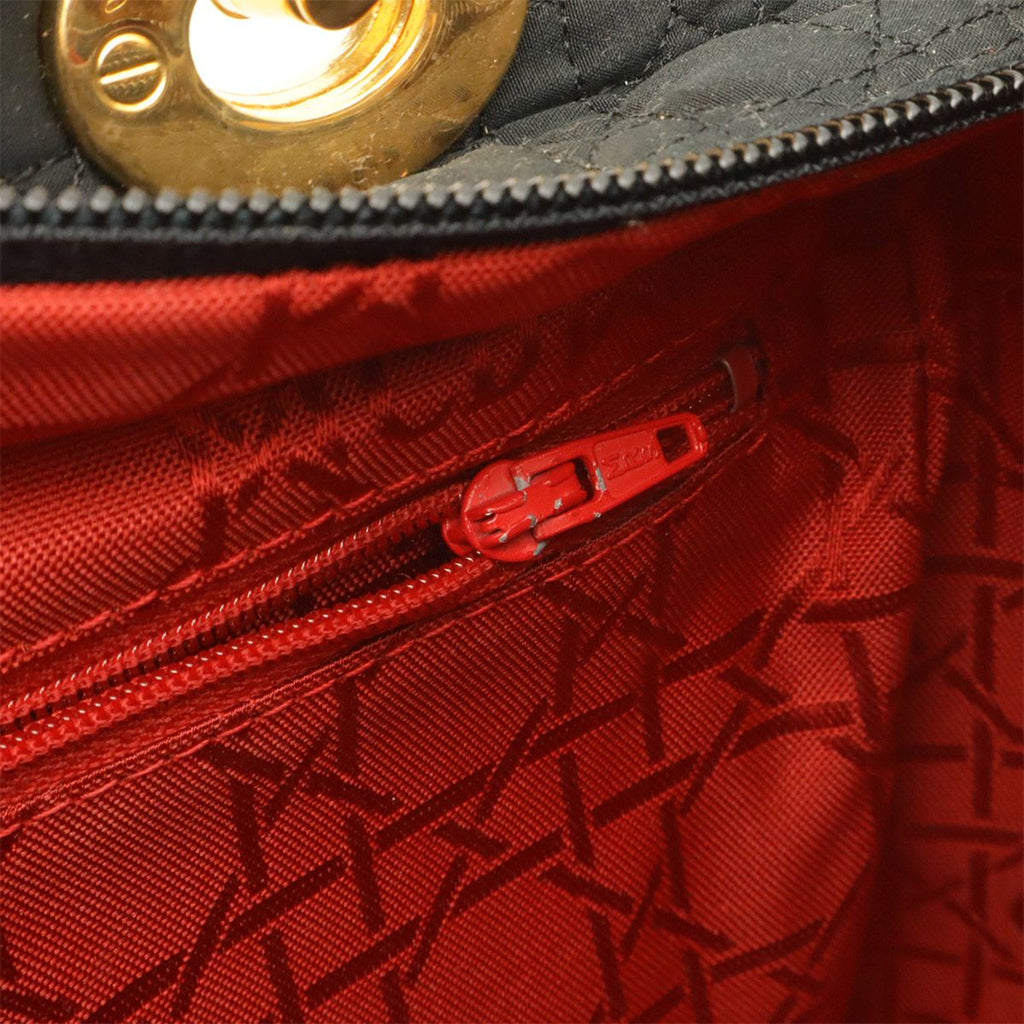 Dior Cannage Tote Nylon Black Gold — view 8