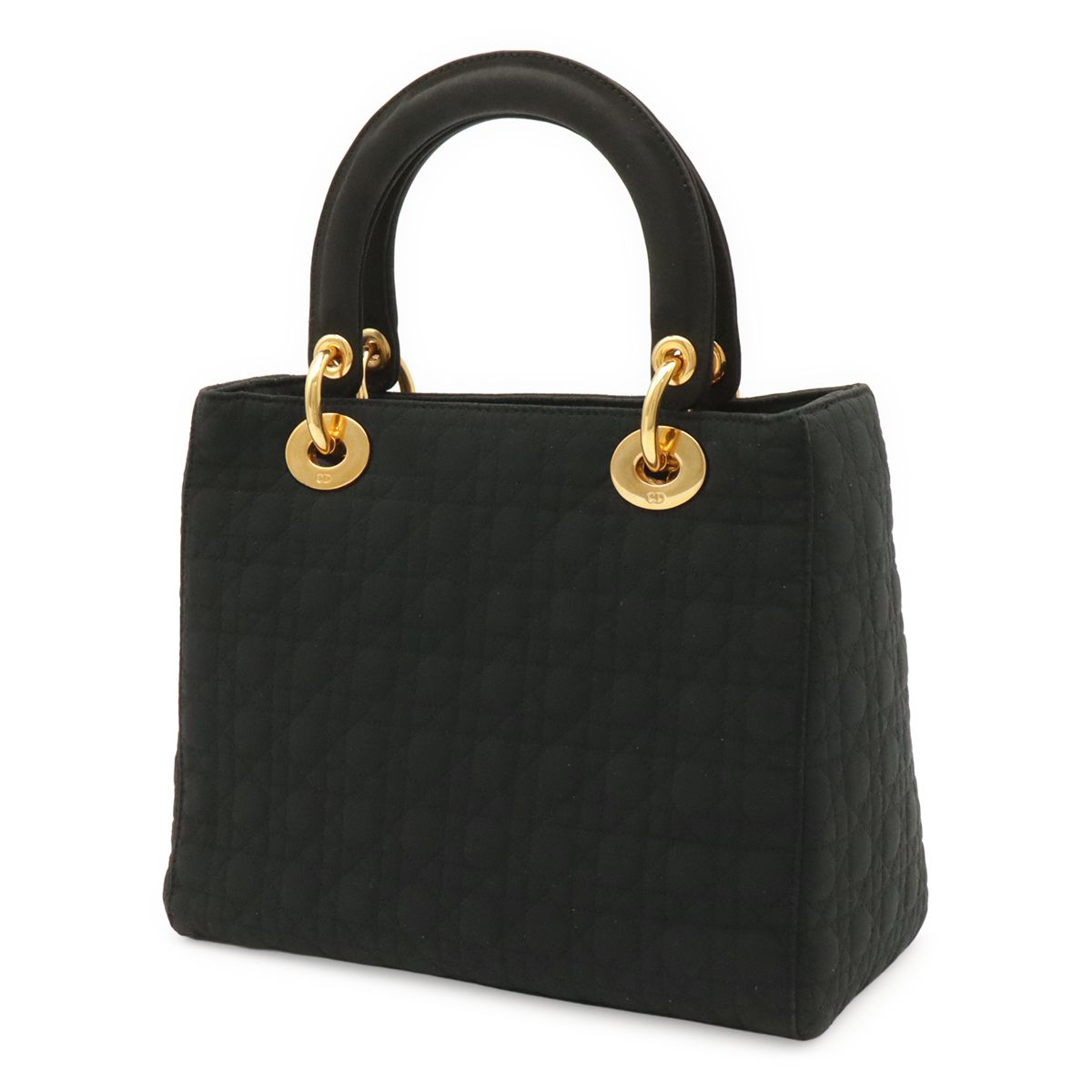 Dior Cannage Tote Nylon Black Gold — view 2