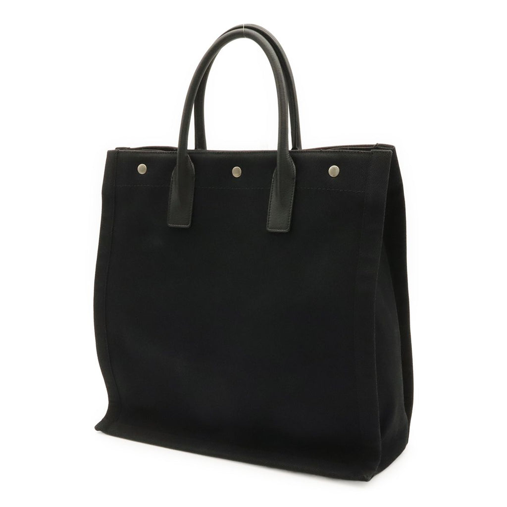 Saint Laurent Paris YSL Yve Gauche Rive Tote Canvas Leather Black — view 2