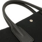 Saint Laurent Paris YSL Yve Gauche Rive Tote Canvas Leather Black — view 4