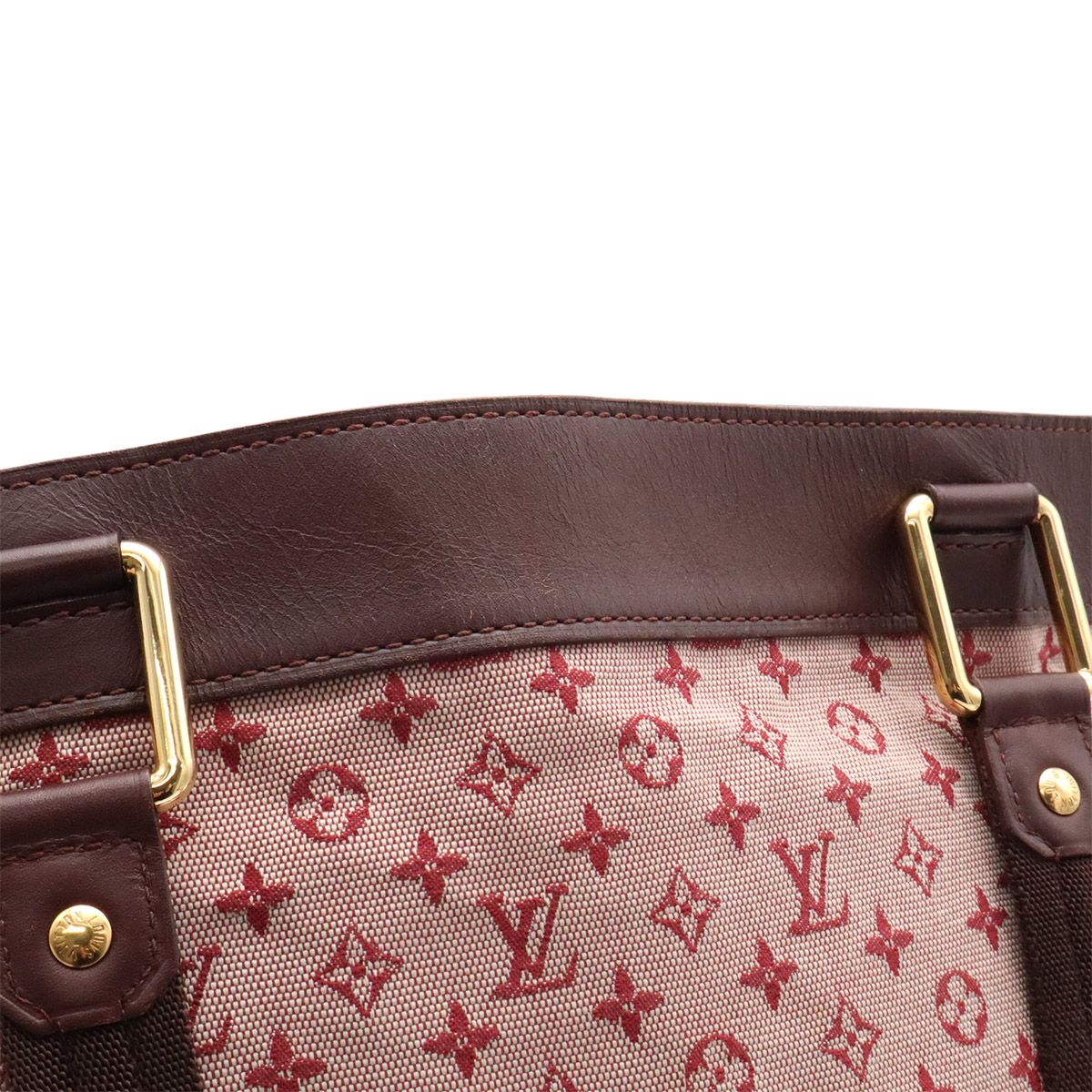 Louis Vuitton Monogram Mini Lucille GM Tote Cherry Canvas Leather — view 7