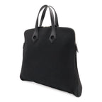 Hermes Sac Ibou MM Tote Canvas Leather Black Silver — view 2