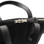 Hermes Sac Ibou MM Tote Canvas Leather Black Silver — view 5