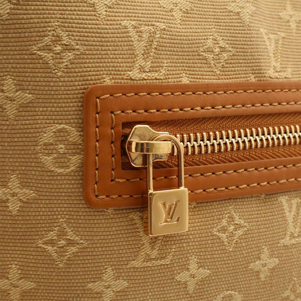 Louis Vuitton Monogram Mini Lucille PM Tote Shoulder Bag Canvas Leather Beige — view 6