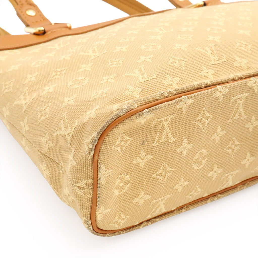 Louis Vuitton Monogram Mini Lucille PM Tote Shoulder Bag Canvas Leather Beige — view 3