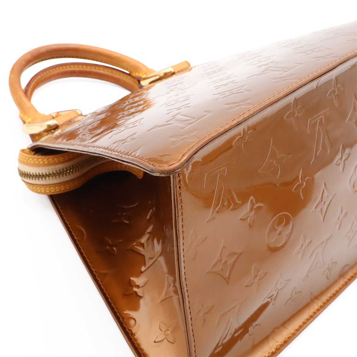 Louis Vuitton Monogram Vernis Forsyth Mini Bag Enamel Patent Leather Blanc — view 3