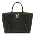 Louis Vuitton Lockme Handbag Tassel Leather Noir Black Gold