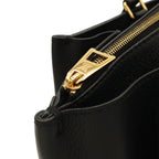 Louis Vuitton Lockme Handbag Tassel Leather Noir Black Gold — view 5